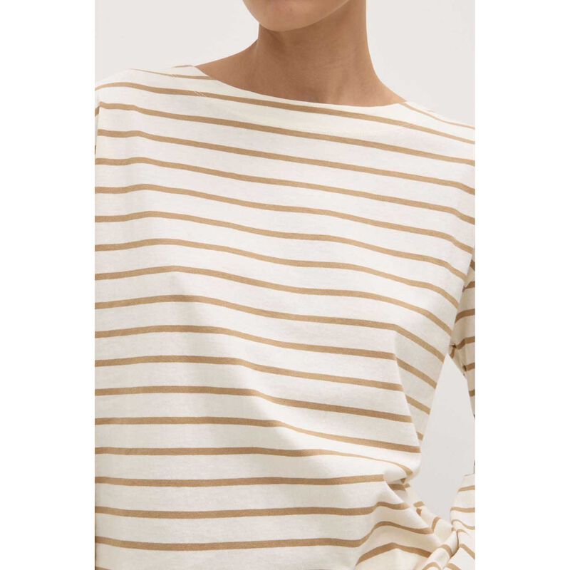 Assembly Label Bonne Long Sleeve Tee White Tan image number 2